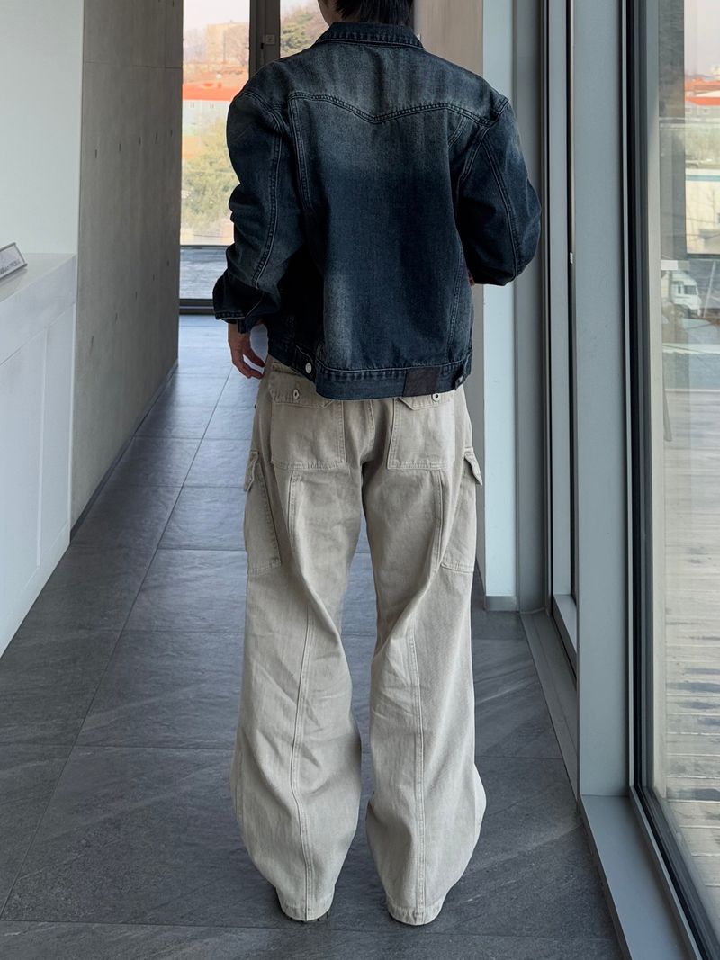 Sculp Crop Western Denim Jacket (No.848)