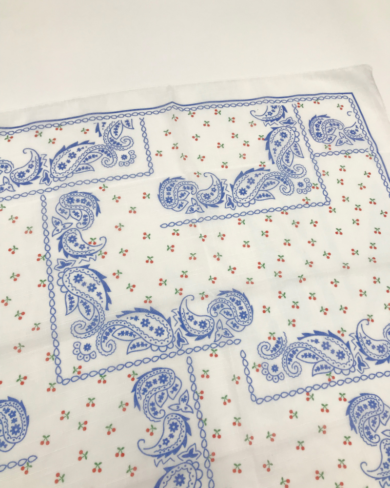 Cherry Paisley Bandana (2color)