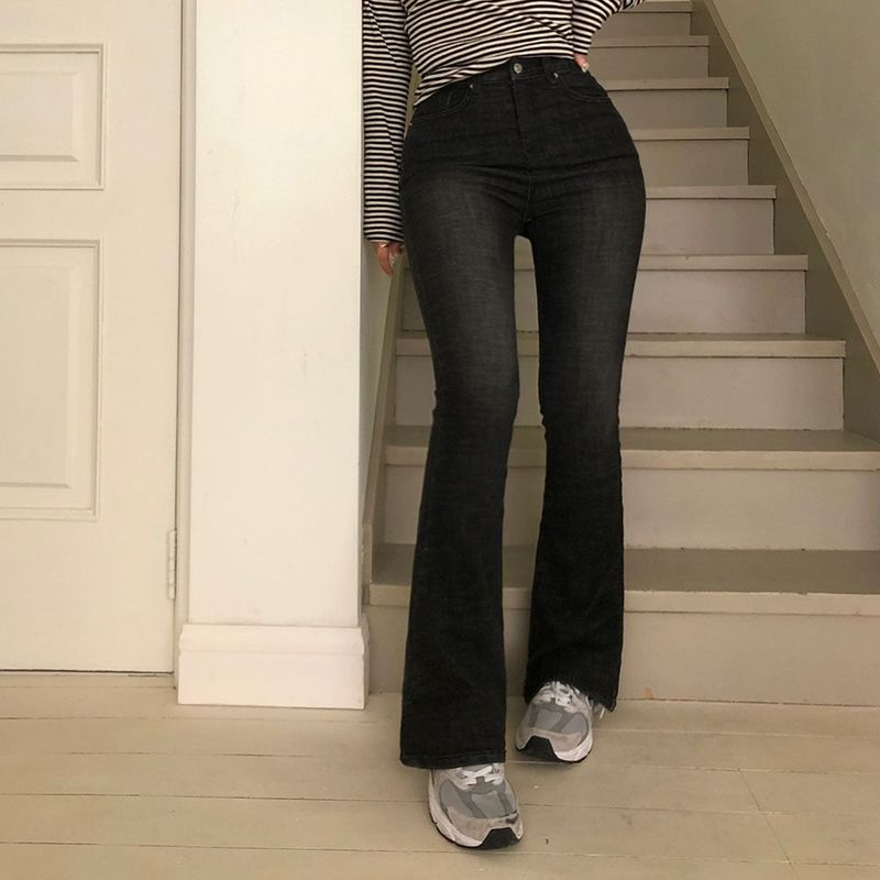 [BELLIDE MADE] Vintage Washed Bootcut Denim Pants