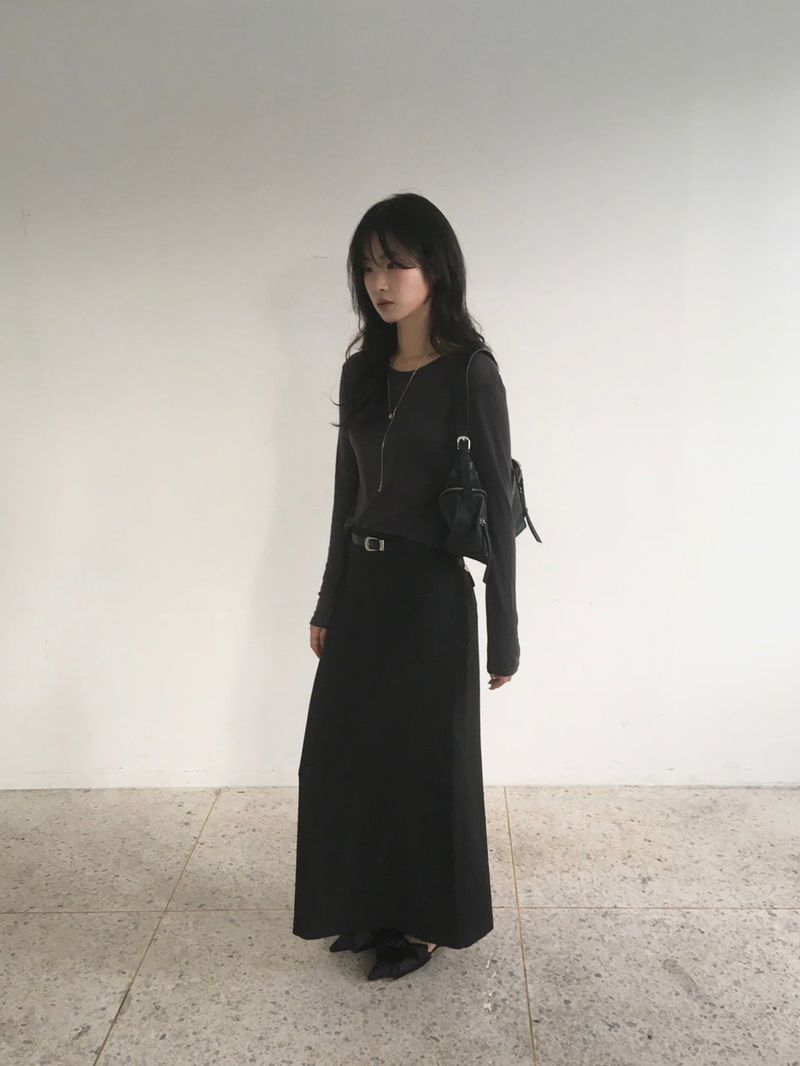 Dual Maxi Skirt