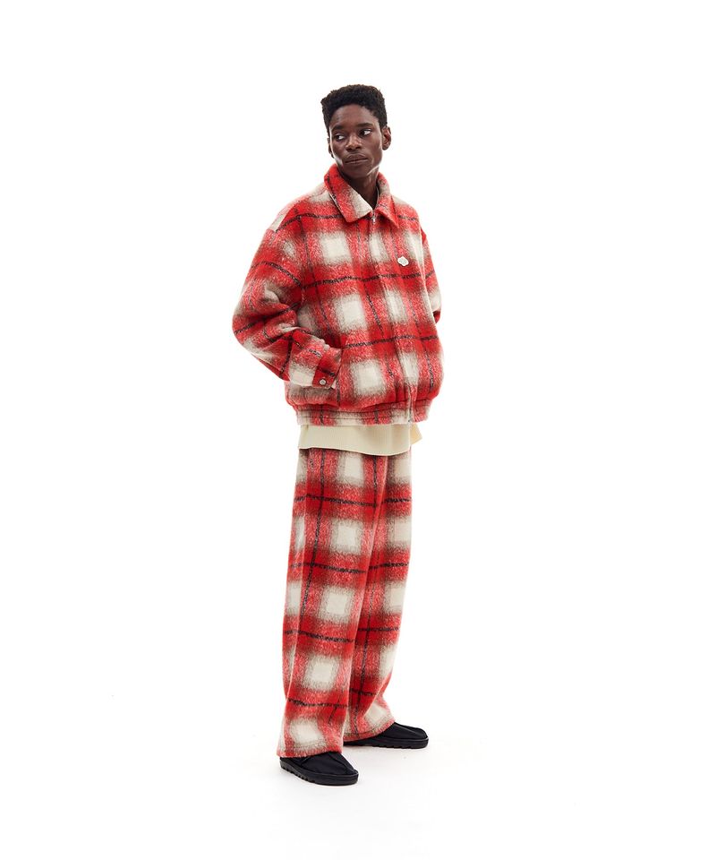 BRUSHED FLANNEL PANTS (RED)