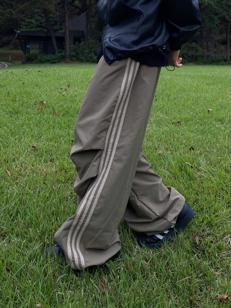 Triple Tape Parachute Nylon Pants 2C