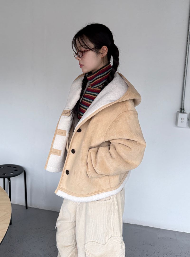 hood reversible mustang jacket