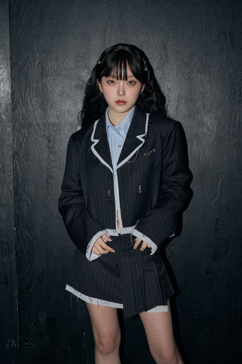 CHERRYQUIRI(チェリーキュリー)の「ストライプクロップジャケット(ジャケット/アウター)」