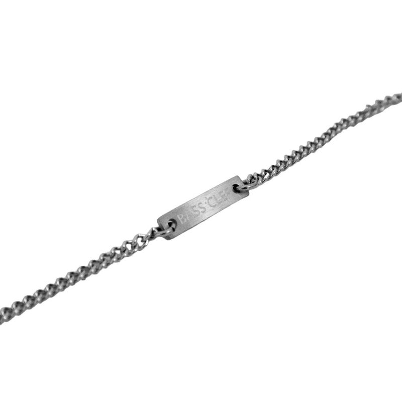 Men's two-line necklace stainless steel simple design_CLEF CLEAN LINE NEC