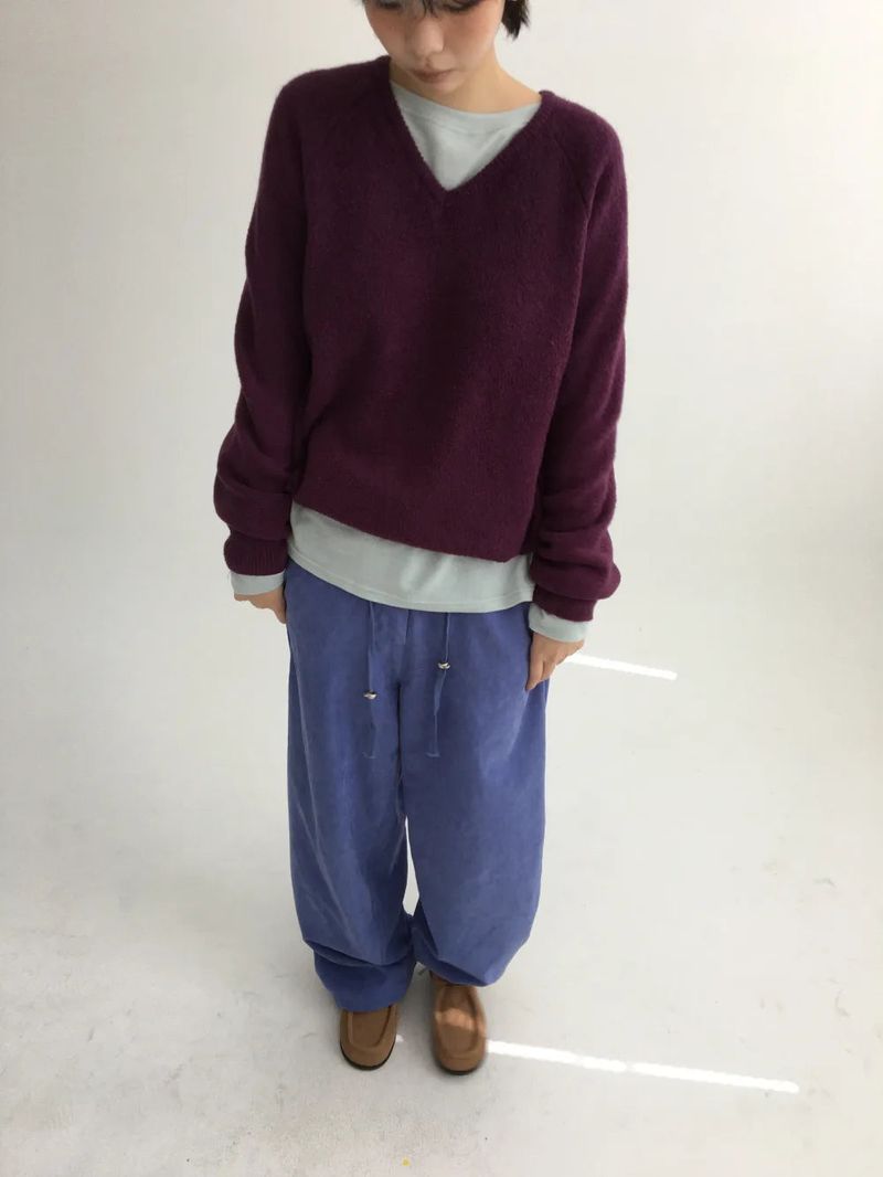 Ponsil V-neck knit (4color)
