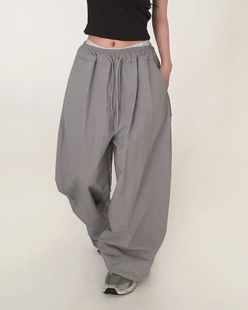 [MADE] Dump, folding nylon wide pants