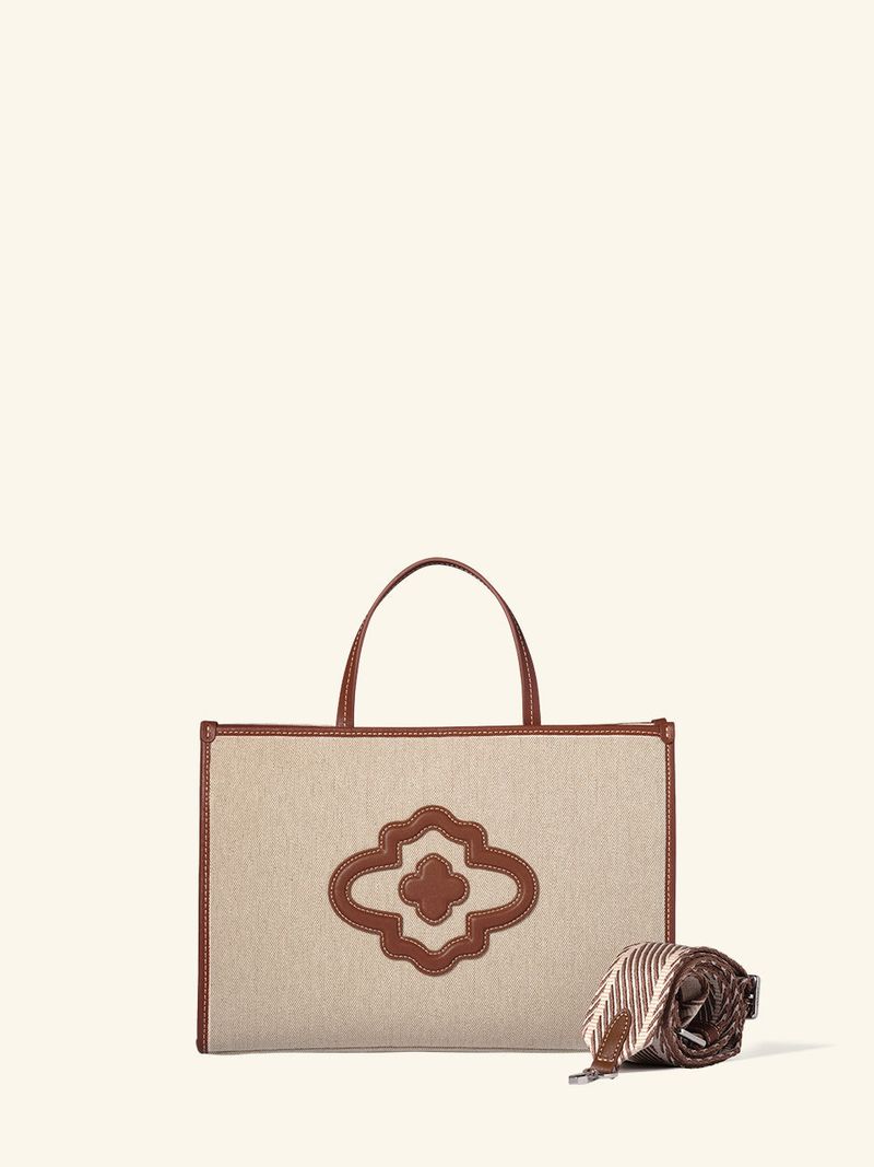 Moroccan Rose Canvas Tote M
