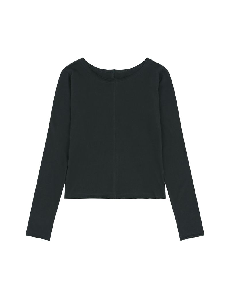 aldiyouu（アルディユー）の「Stitched T-shirt - Dark Charcoal（Tops）」