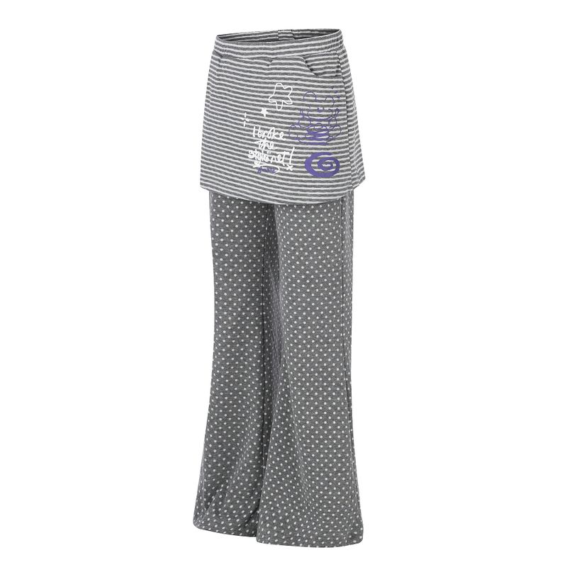 Mina Layered Dot Flare Pants