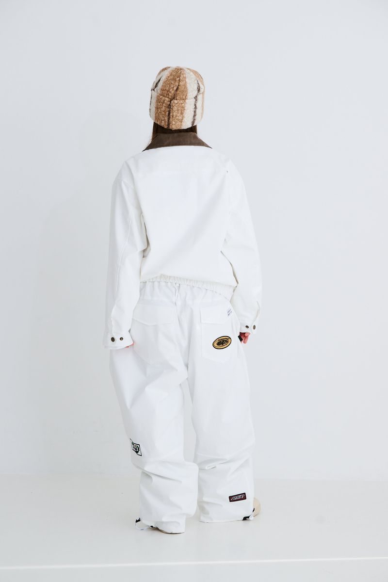 VARIETY PATCH SUPER WIDE VENTILATION PANTS WHITE