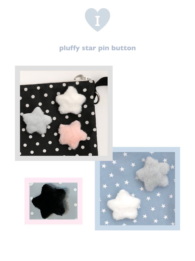 Isummerly（アイサマリー）の「プラッフィースターピンボタン 4colors (4ea)（アクセサリー）」