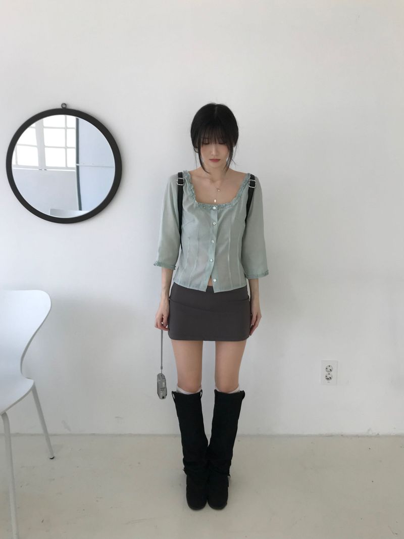 Miel frill blouse (3 colors)