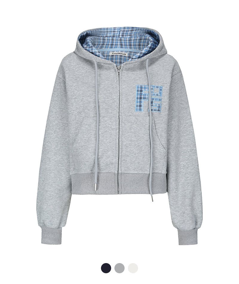 Cozy&Kitsch（コージーアンドキッチ）の「Ford Check Mix Hoodie Zip-Up（Tops）」