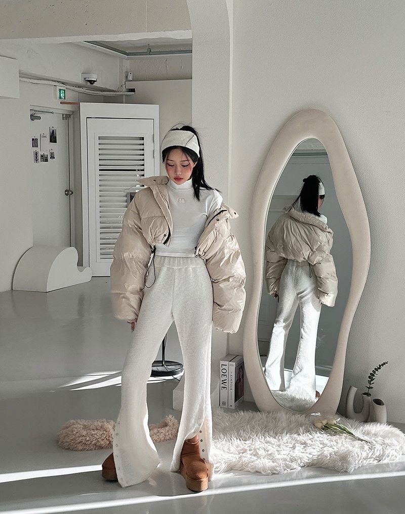 Crop cropped wellon short padded coat