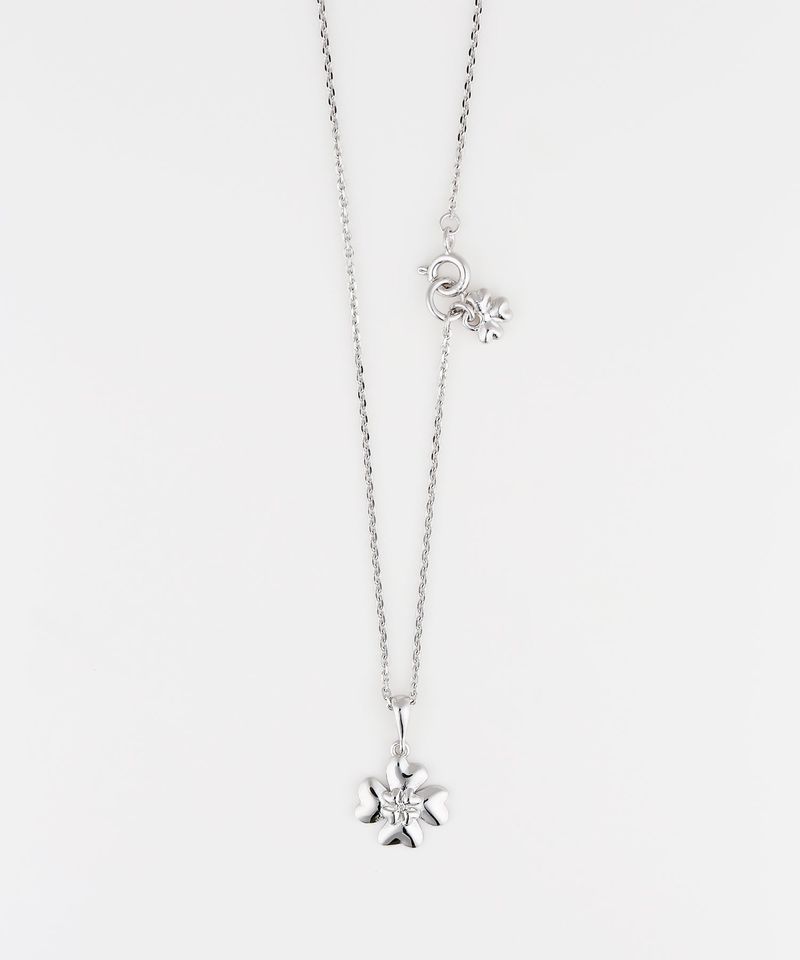 Double clover necklace SV (925 silver)