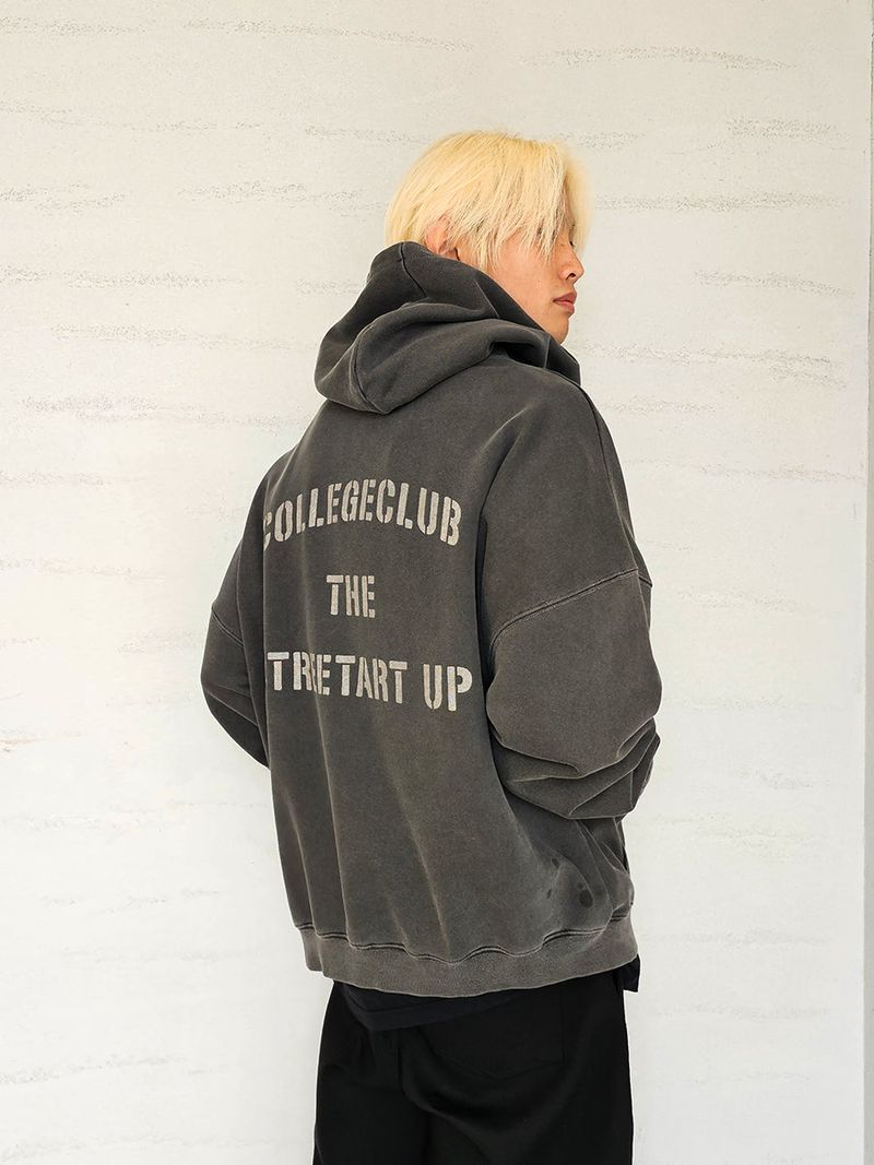 VENTIQUE Pigment Izzy Eagle hoodie 2colors