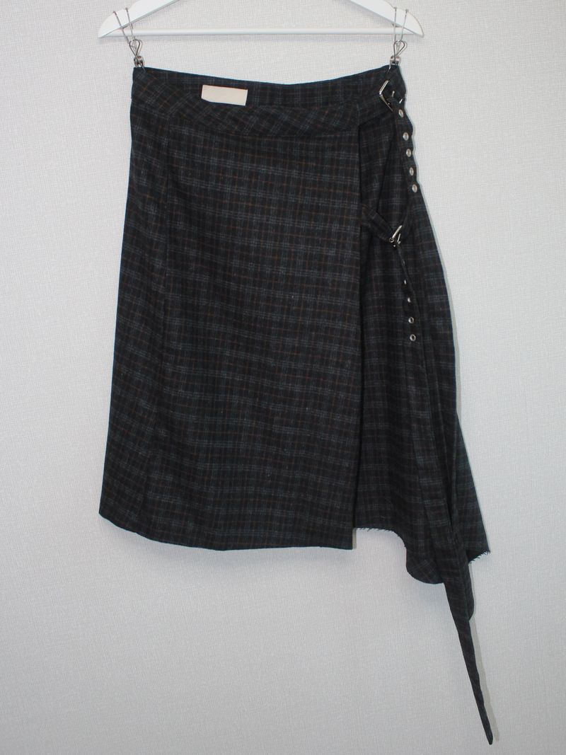 unbal wrap skirt