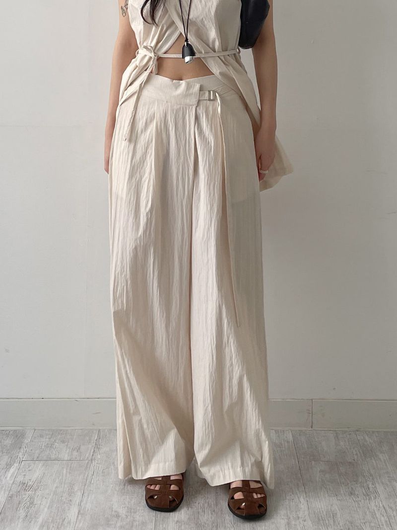 INCHANT ME(インチャントミー)の「Raschel Nylon Wrap Wide Pants(Pants)」