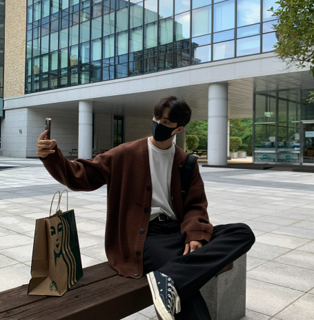 flander plain overfit cardigan