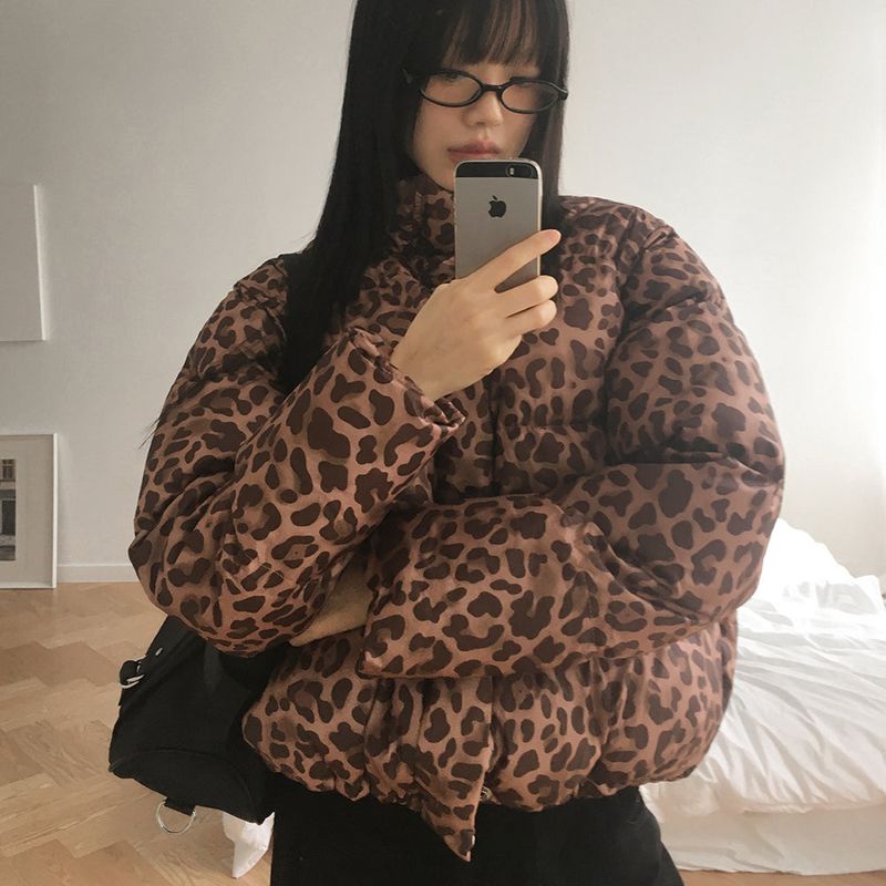 WONDER WONDER(ワンダーワンダー)の「Dishell Leopard wellon short padded jumper(Jackets/Outerwear)」