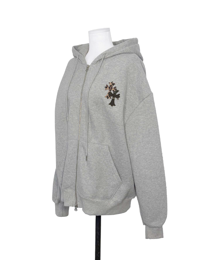 connect patch napping mens hoodie zip