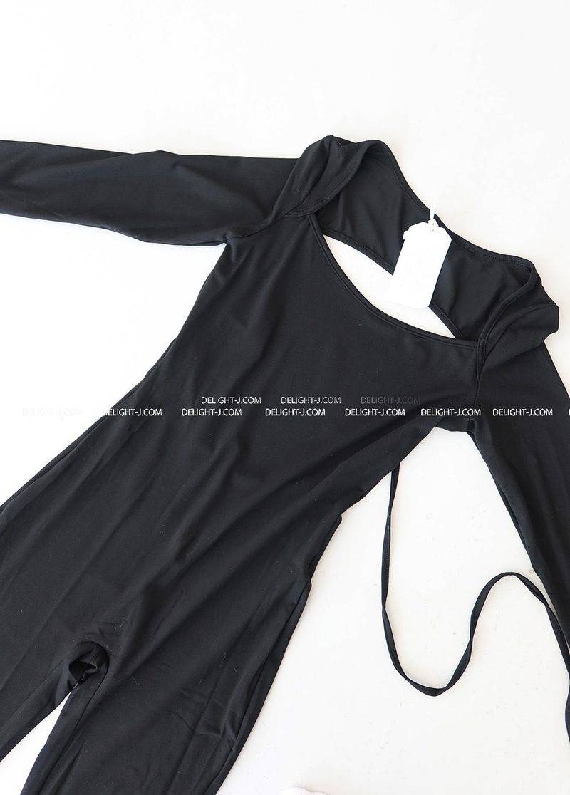 Backless body bootcut jumpsuit
