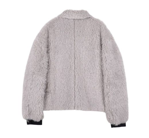 Superior tweed fur jacket