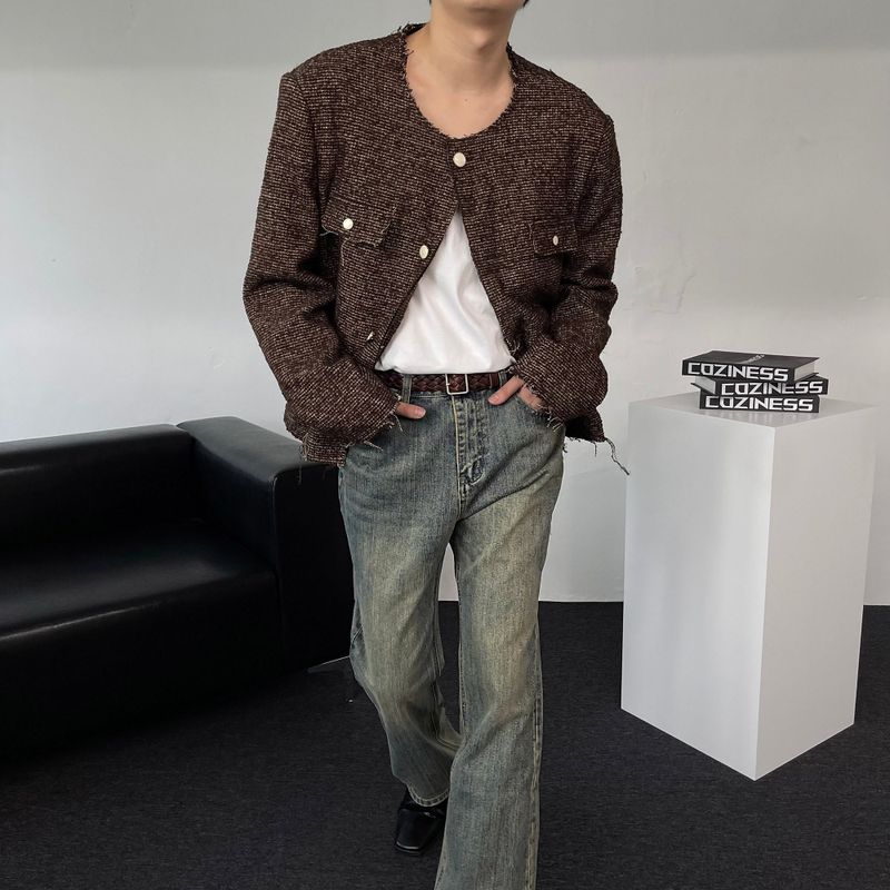 COZINESS（コジネス）の「OWN Mig Wool Tweed Jacket (2 colors)（Jackets/Outerwear）」