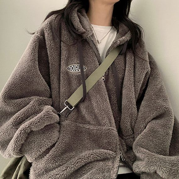 hijjoo（ハイチュー）の「Radon Big Patch to Way Wool Hoodie Zip-Up（Jackets/Outerwear）」
