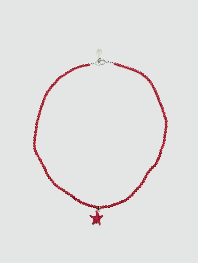 sanli（サンリー）の「レッドスターフィッシュネックレス（アクセサリー）」