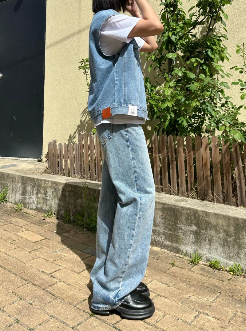 LOOSE FIT DENIM VEST code 21013