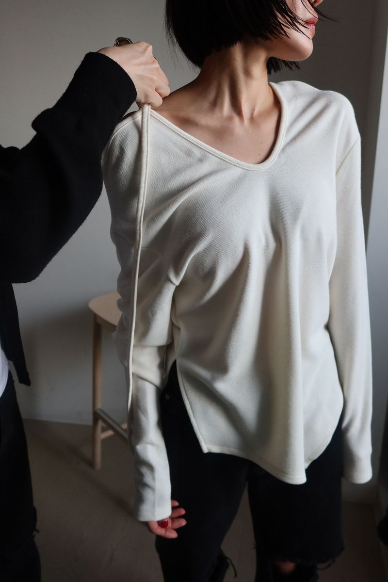 SLIT OFF TOP_IVORY