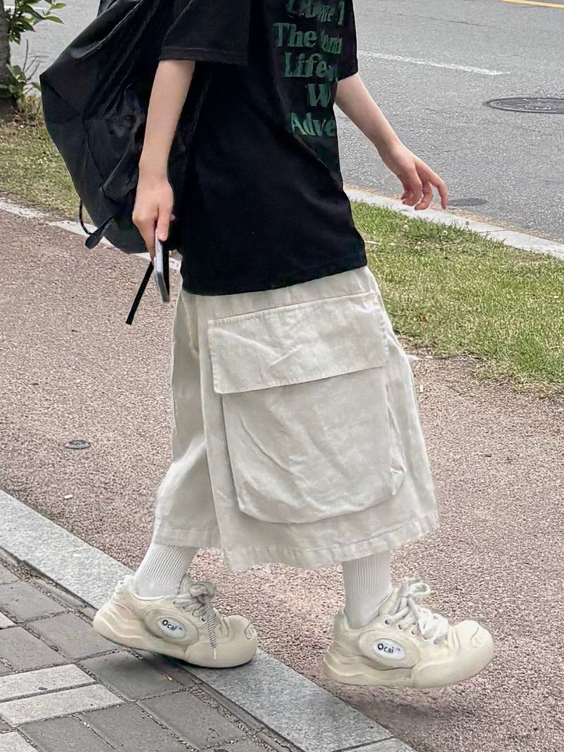 big pocket pigment bermuda pants