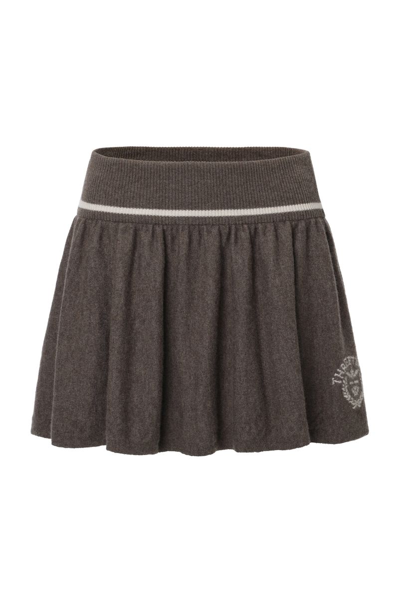 Isabel emblem knit skirt