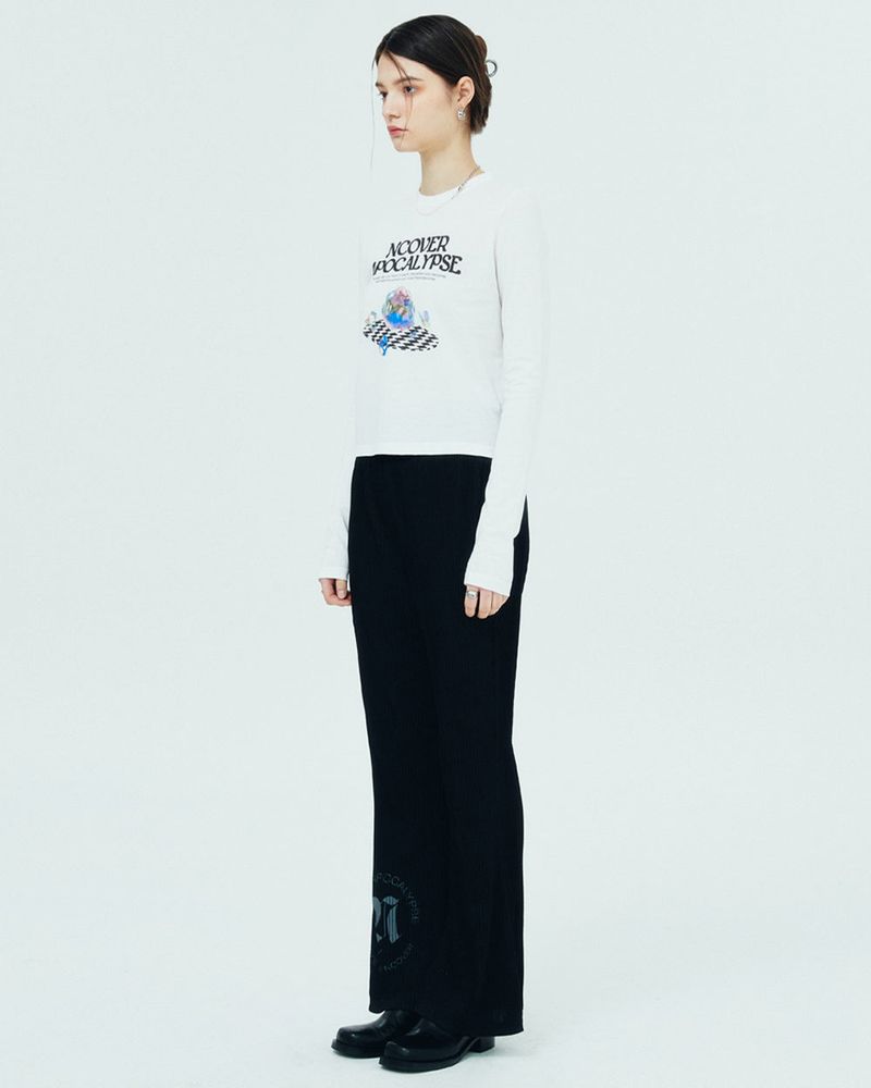 OBJECT POINT LONG SLEEVE-WHITE