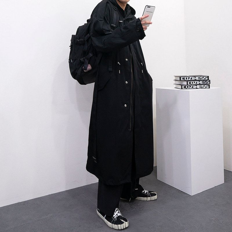 SK Maxi Bomber Jacket Hood Coat (3 colors)