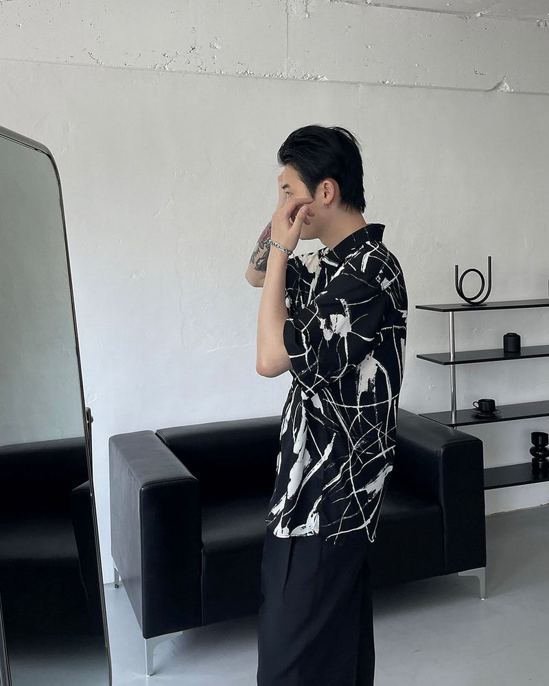 OWN Drawing Pattern Shirt (2 colors)