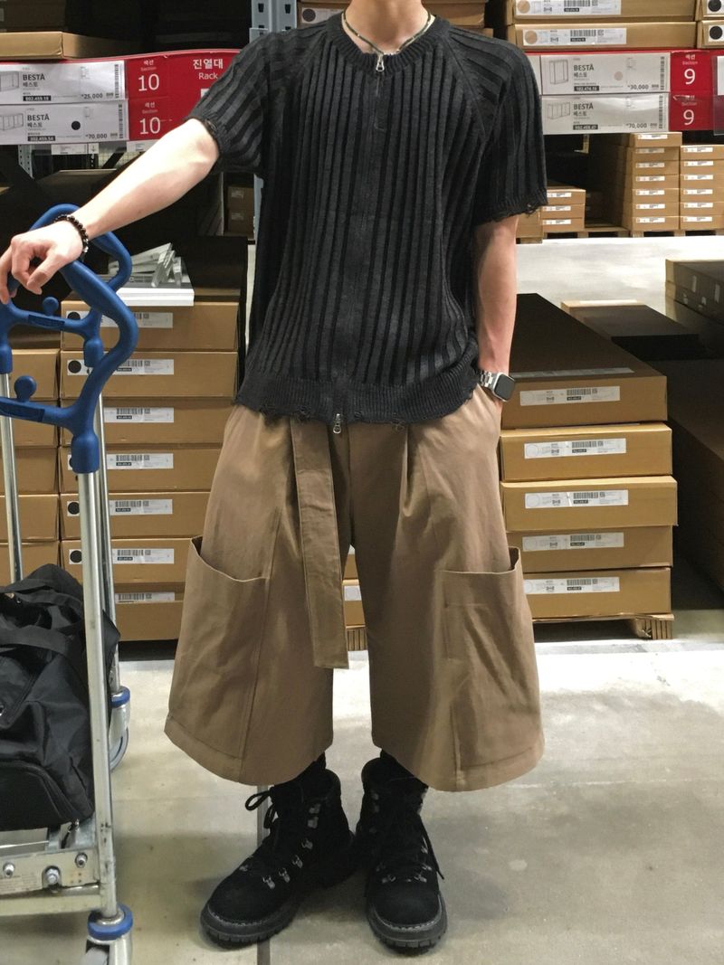 DL Ribbed Half Summer Zip-up 4C