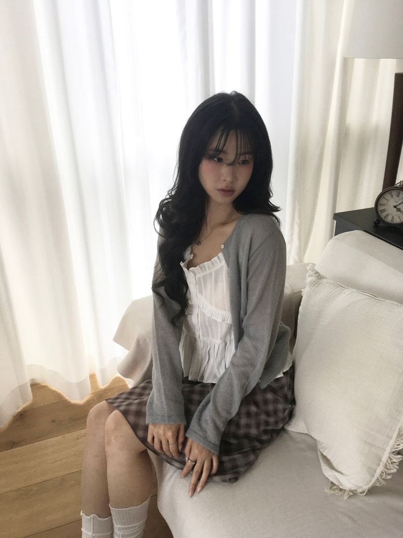 Plaid Midi Skirt