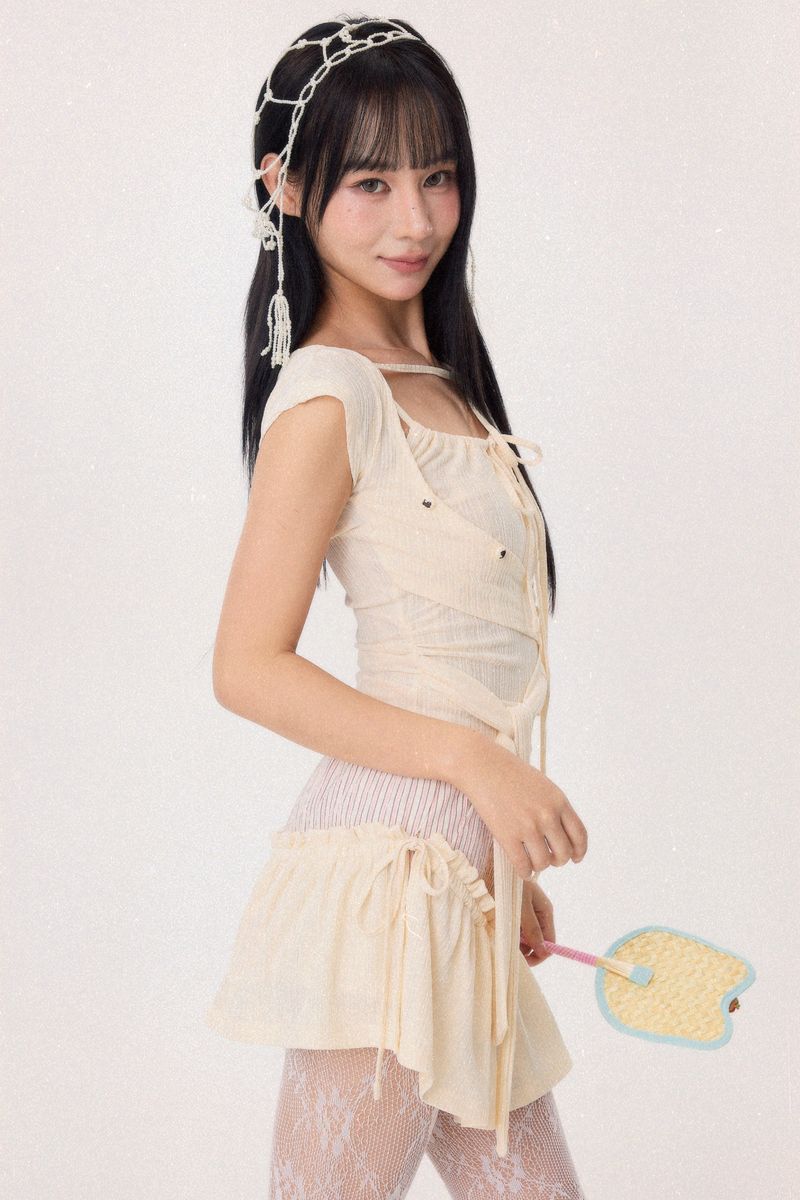 Dear Days Detachable Skorts (Cream)