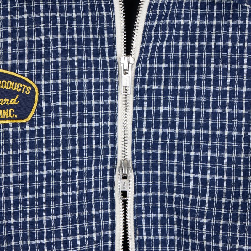 Bluesf  Two way Checkered Short Blouson