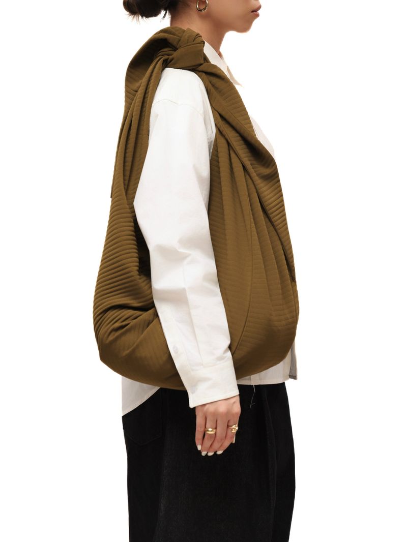 6CRAYON Pleated Adjustable Multi-Function Hobo Bag