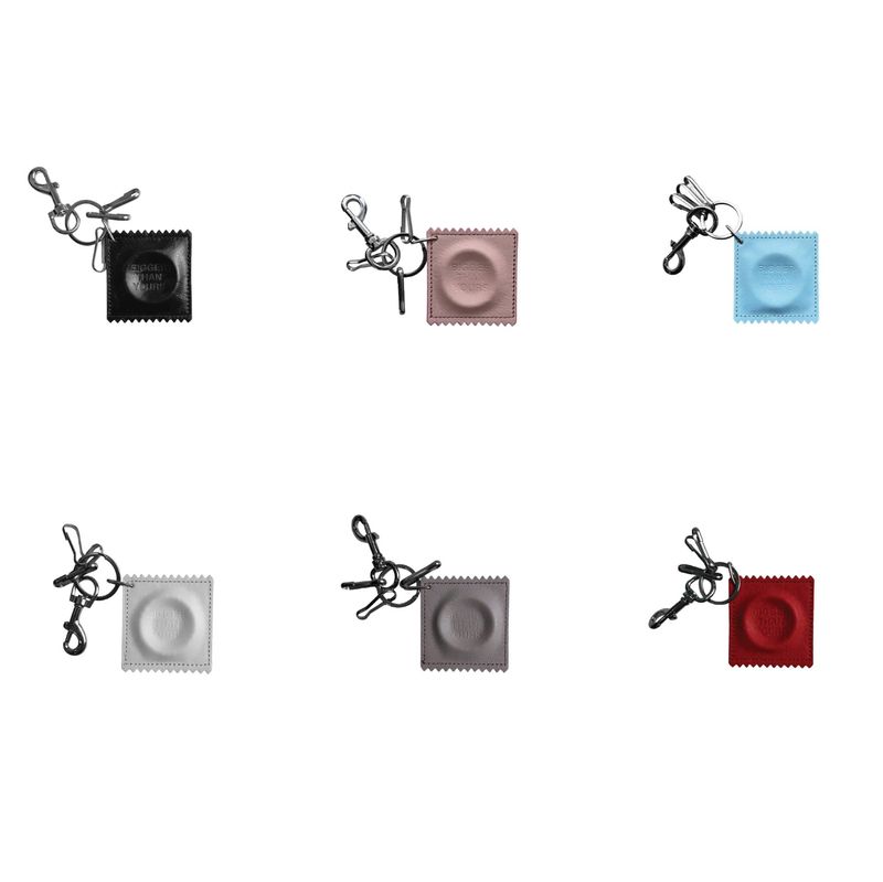 KMC | PALE BONE CONDOM KEYCHAIN V2