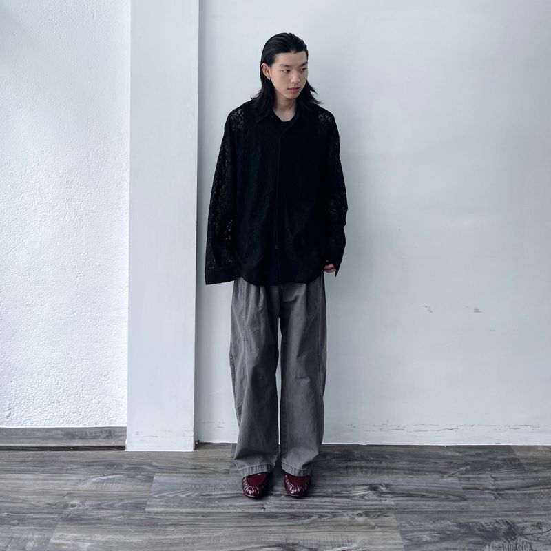 Shadow Textured Sheer Shirt