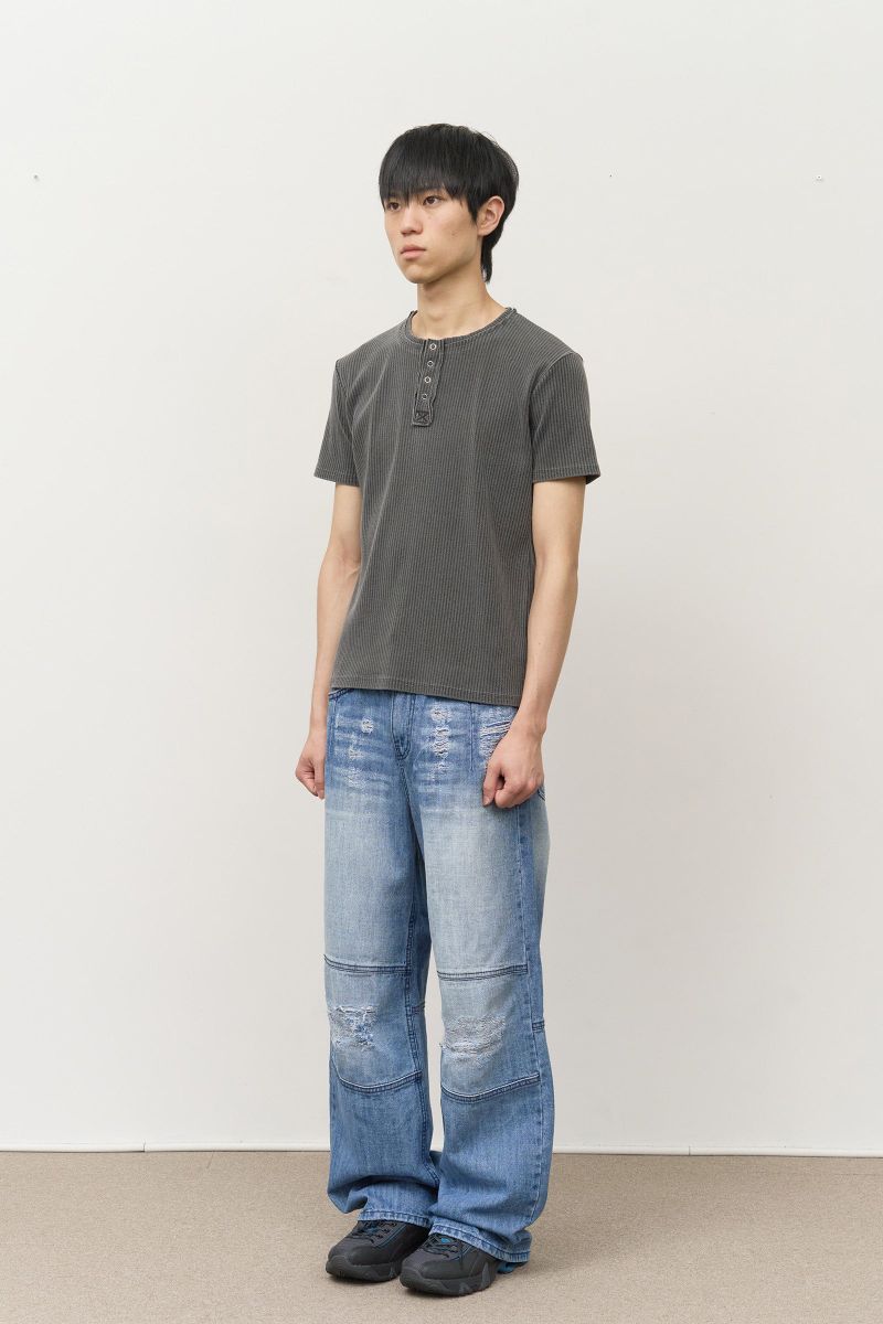 Drow Pigment Henley Top