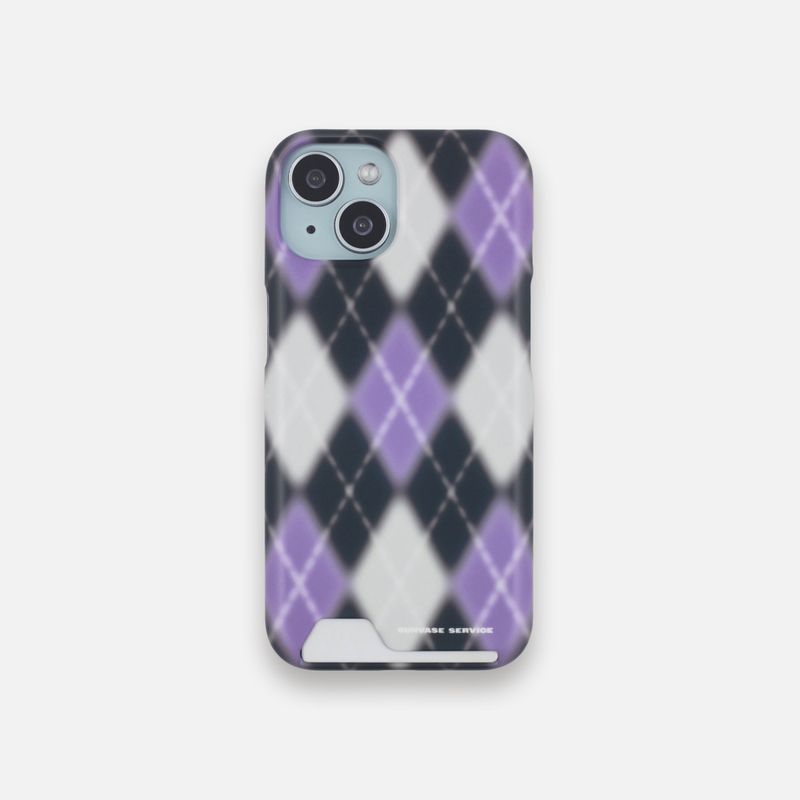 ARGYLE BLUR CASE_PURPLE (matte card hard)