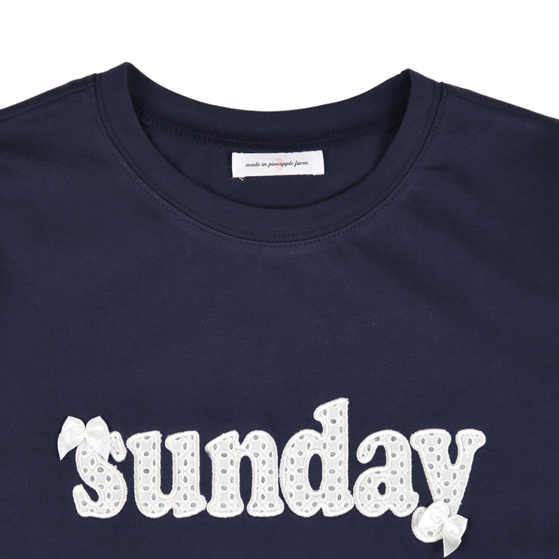 LACE LETTERING TS (2 COLORS)