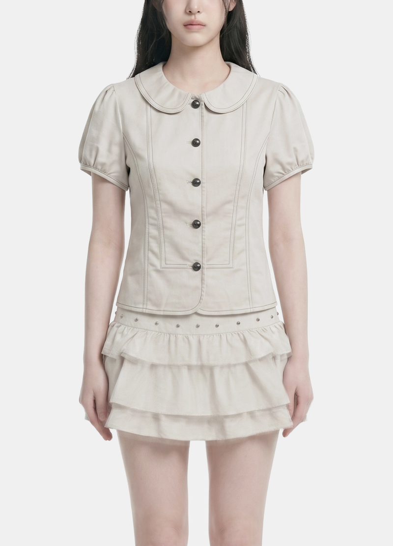 Mave Puff Sleeve Skirt Set