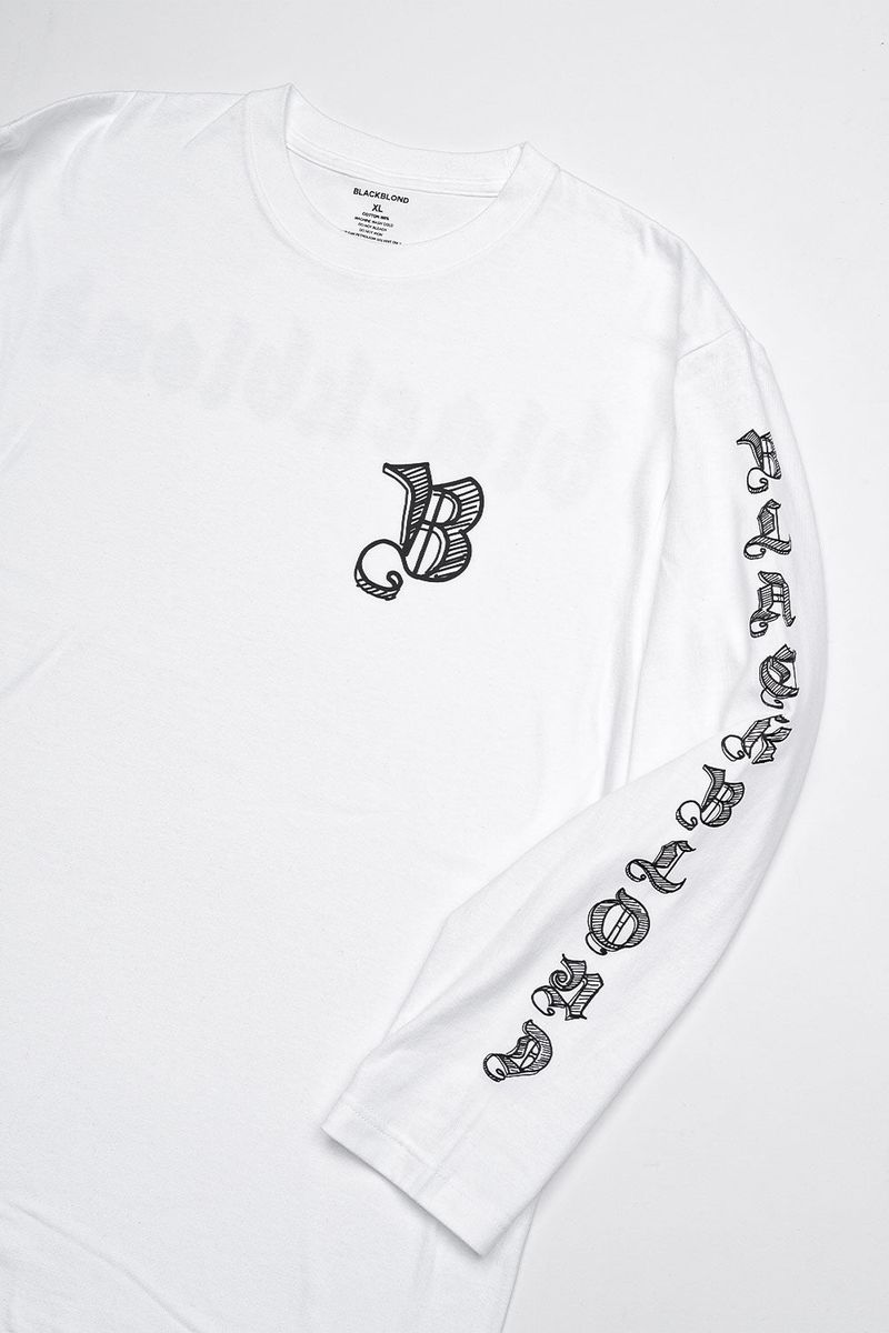 BBD Sketch Logo Long T-Shirt (White)